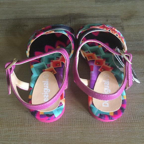 Desigual Kids Colorful Buckled Sandals - Picture 3 of 5